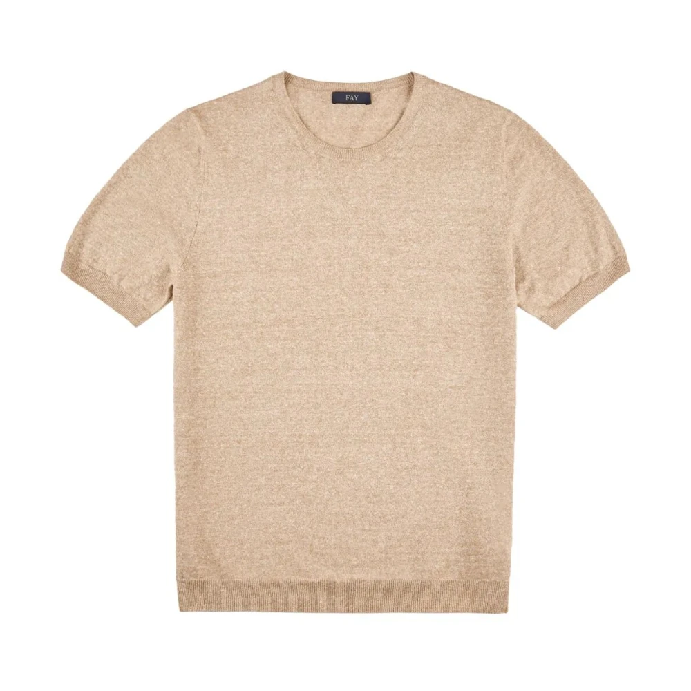 Fay Stijlvolle Maglia Shirt Brown Heren