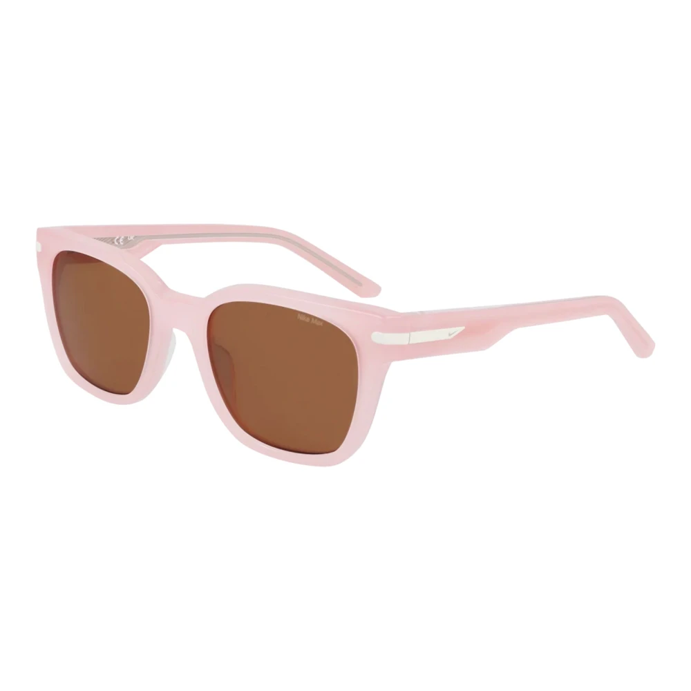 Nike Women's Pink Sunglasses, 52 Mm, Crescent Ii Sunglasses Milky Blush Brown