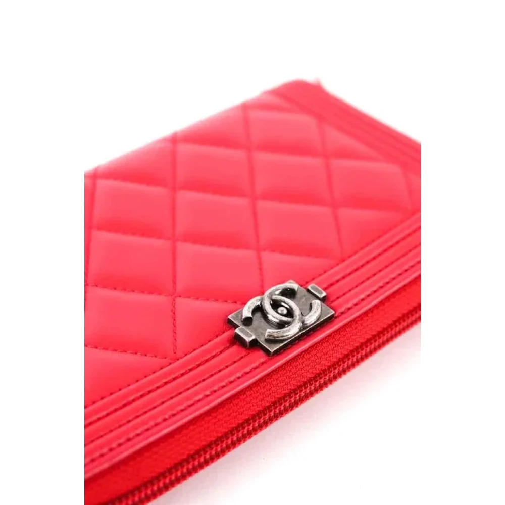 Chanel Vintage Pre-owned Leather wallets Pink Dames
