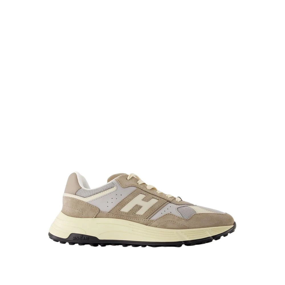 Hogan Men's Beige Hyperlight Leather Sneakers