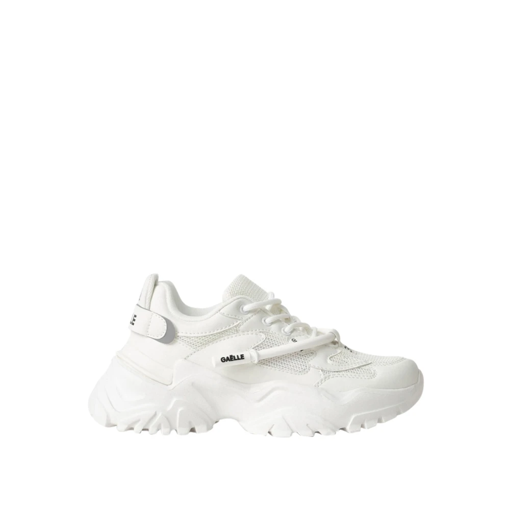 Gaëlle Paris Mesh Running Sneakers Dames Schoenen Wit