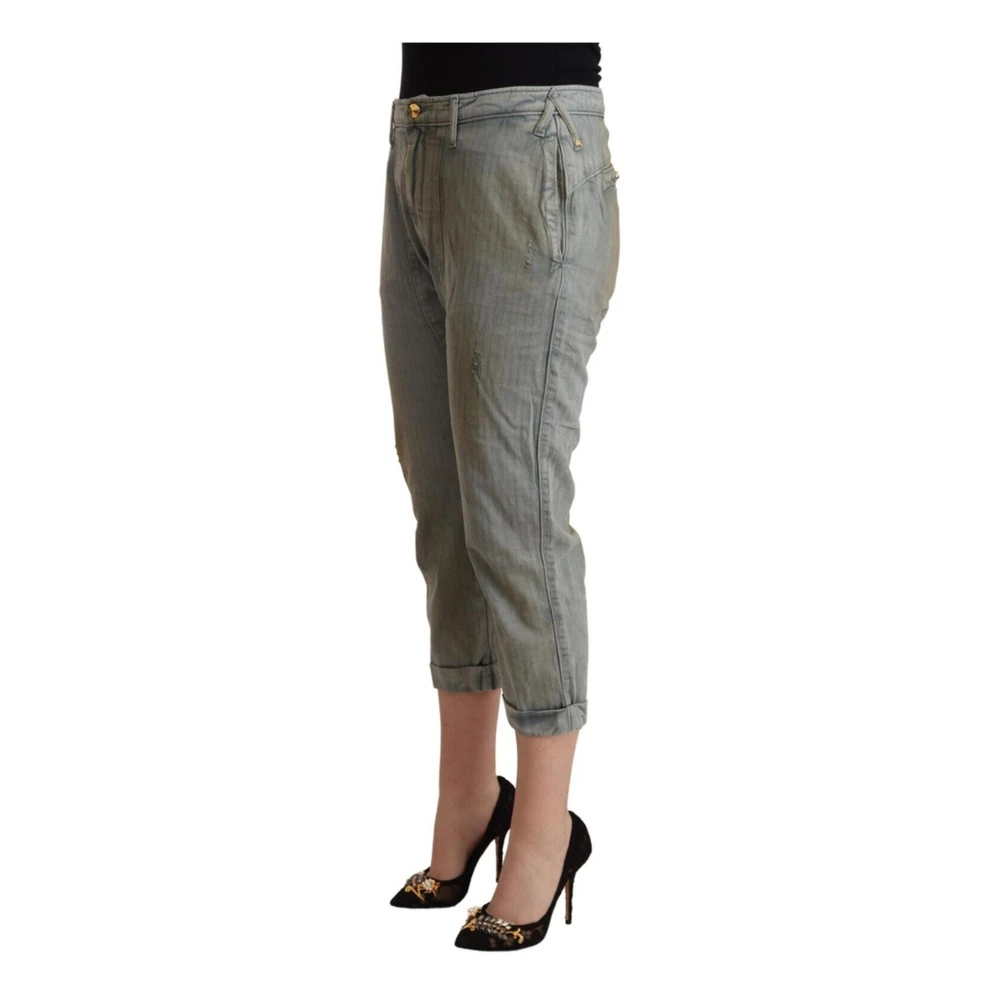 Cycle Grijze Skinny Cropped Broek Vrouwen Gray Dames