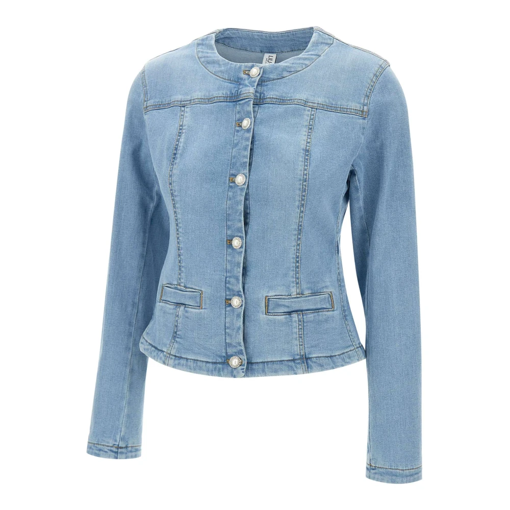 Liu Jo Women's Blue Denim Jackets, Xl, Denim Jacket