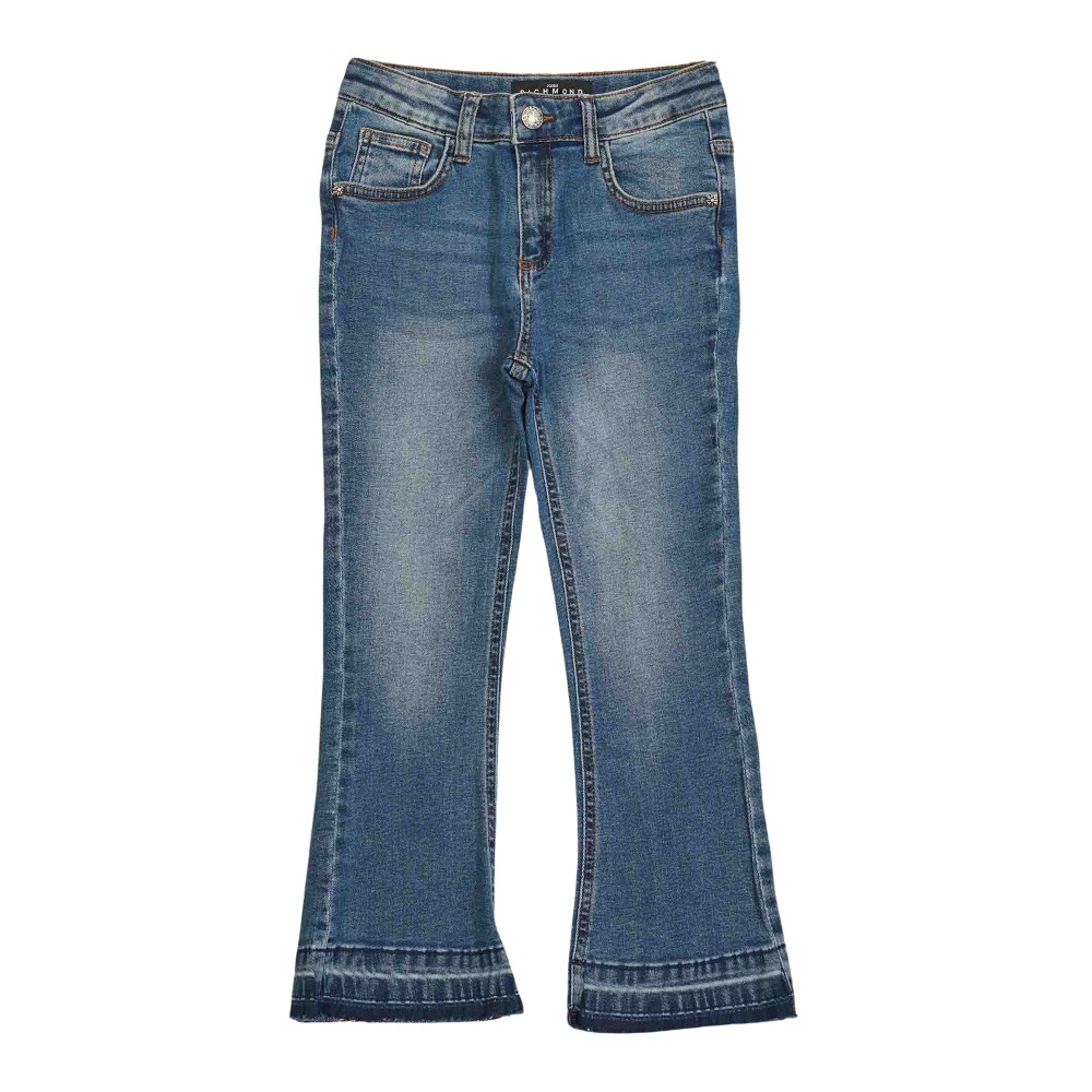 Fringe hot sale blue jeans