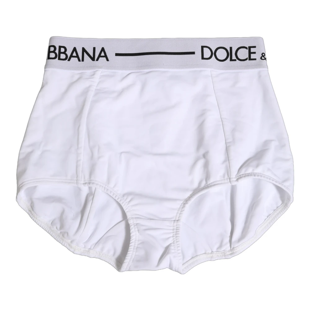 Dolce & Gabbana White Logo Waistband Coulotte Panty Underwear - Female - Underpants - White - S - Underwear
