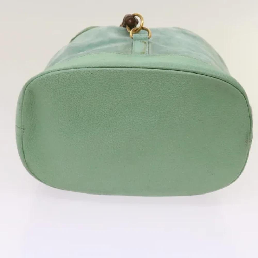 Gucci Vintage Pre-owned Suede backpacks Blue Dames