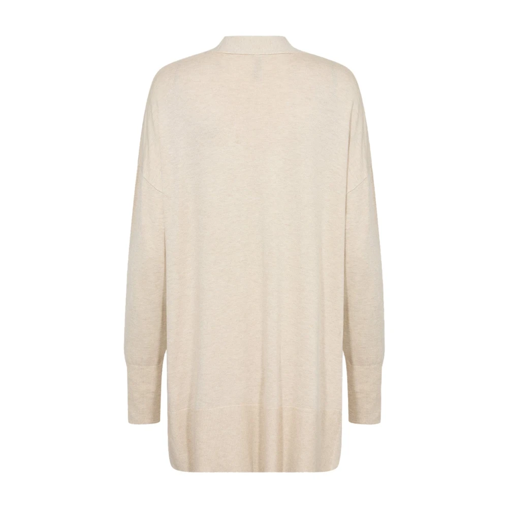 Soyaconcept Beige Lang Vest met Zakken Beige Dames