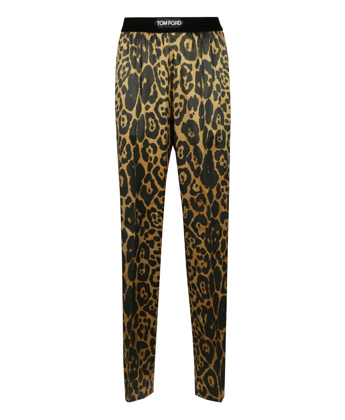 animal-print-velvet-elastic-waist-pants