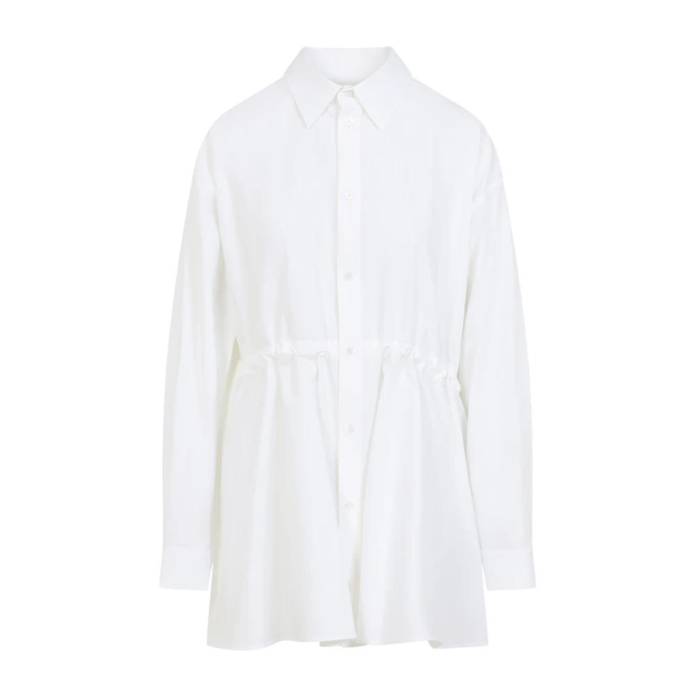 Balenciaga Women's White Shirts, Xs, Hourglass Shirt Dress