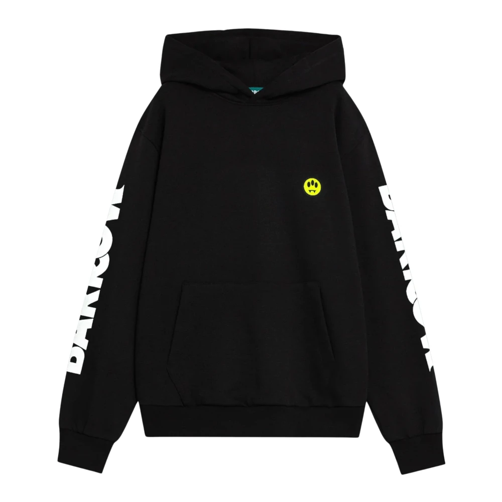 Barrow Black Hoodies, Male, L, S6bwuahs005