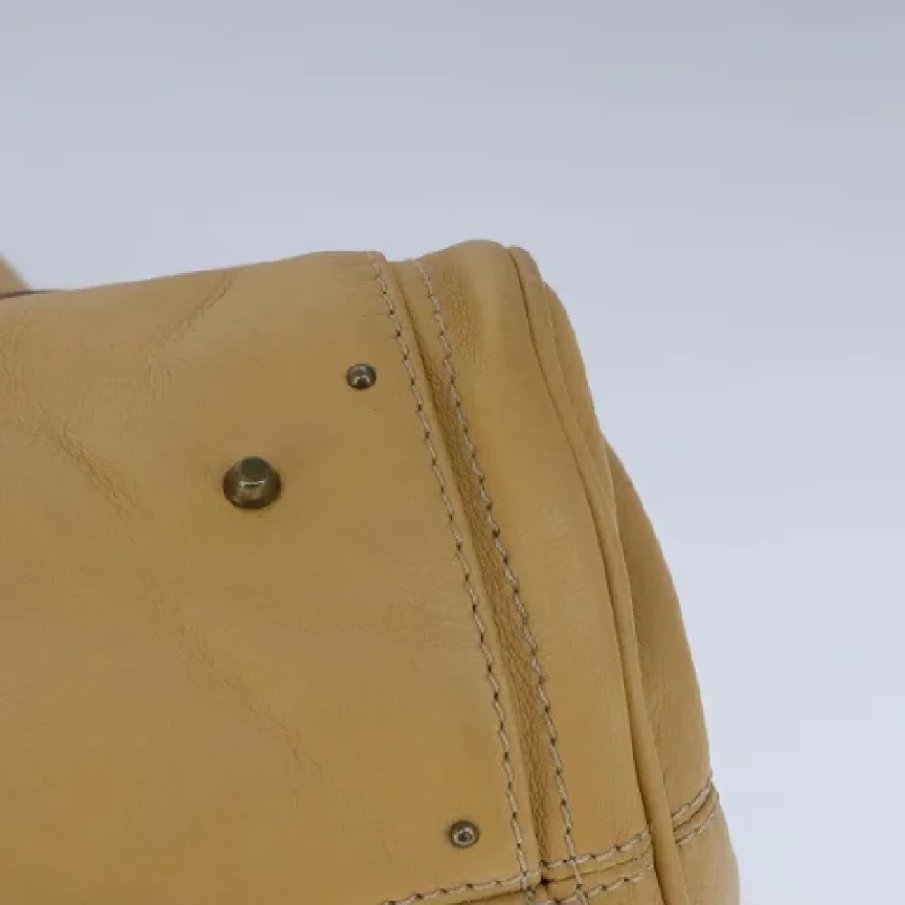 Chloé Pre-owned Leather handbags Beige Dames