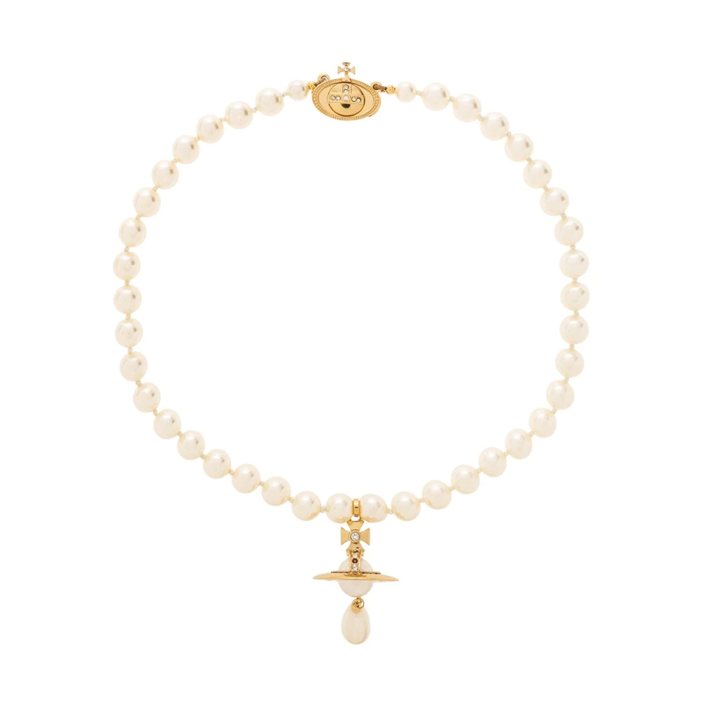 Vivienne Westwood Women's Yellow Necklaces, One Size, Chocker With Charm