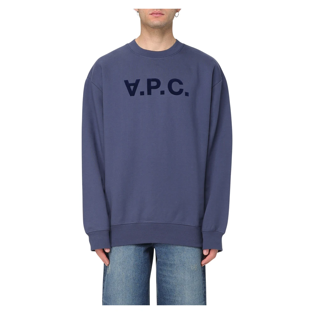 A.p.c. Warme Fleece Jas voor Buiten Avonturen Blue Heren