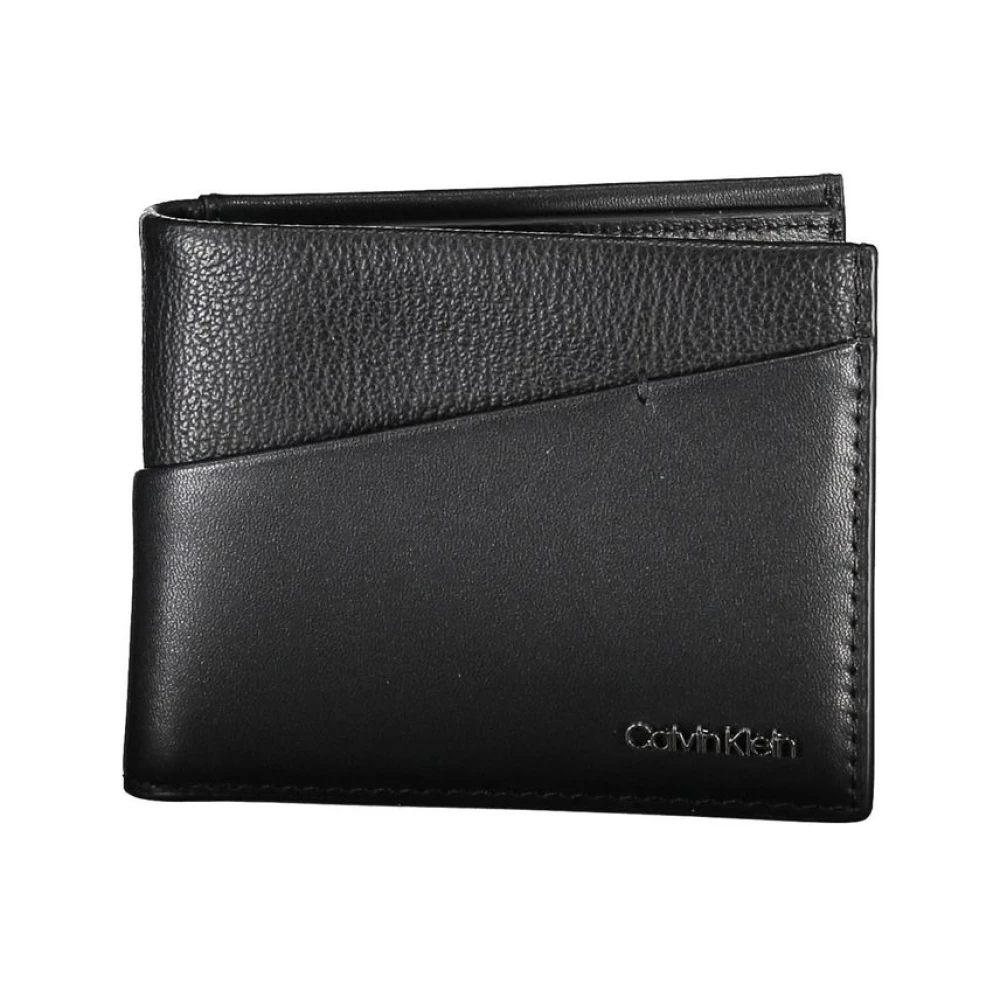 Calvin Klein Men's Black Wallets & Cardholders, One Size, Elegant Eco Leather Rfid Wallet