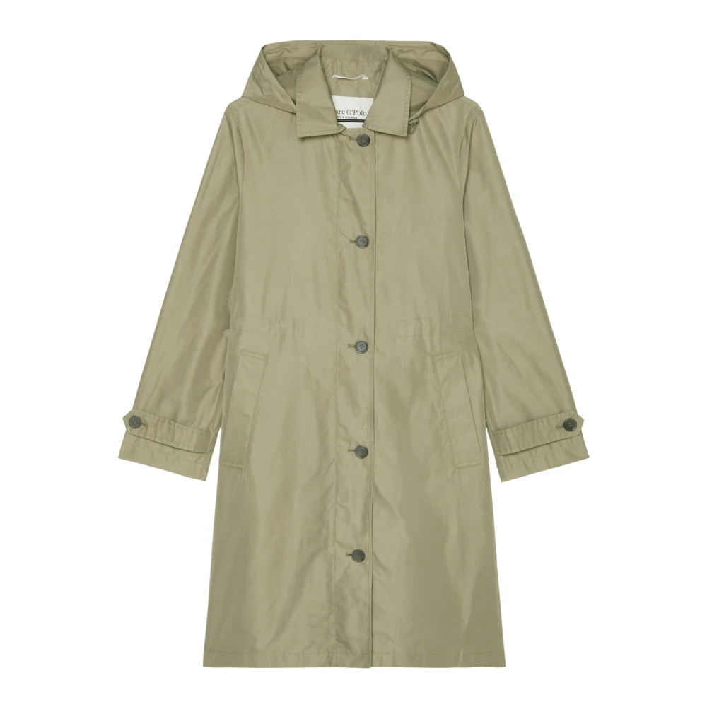 Marc O'Polo Autocoat met capuchon normaal Green Dames