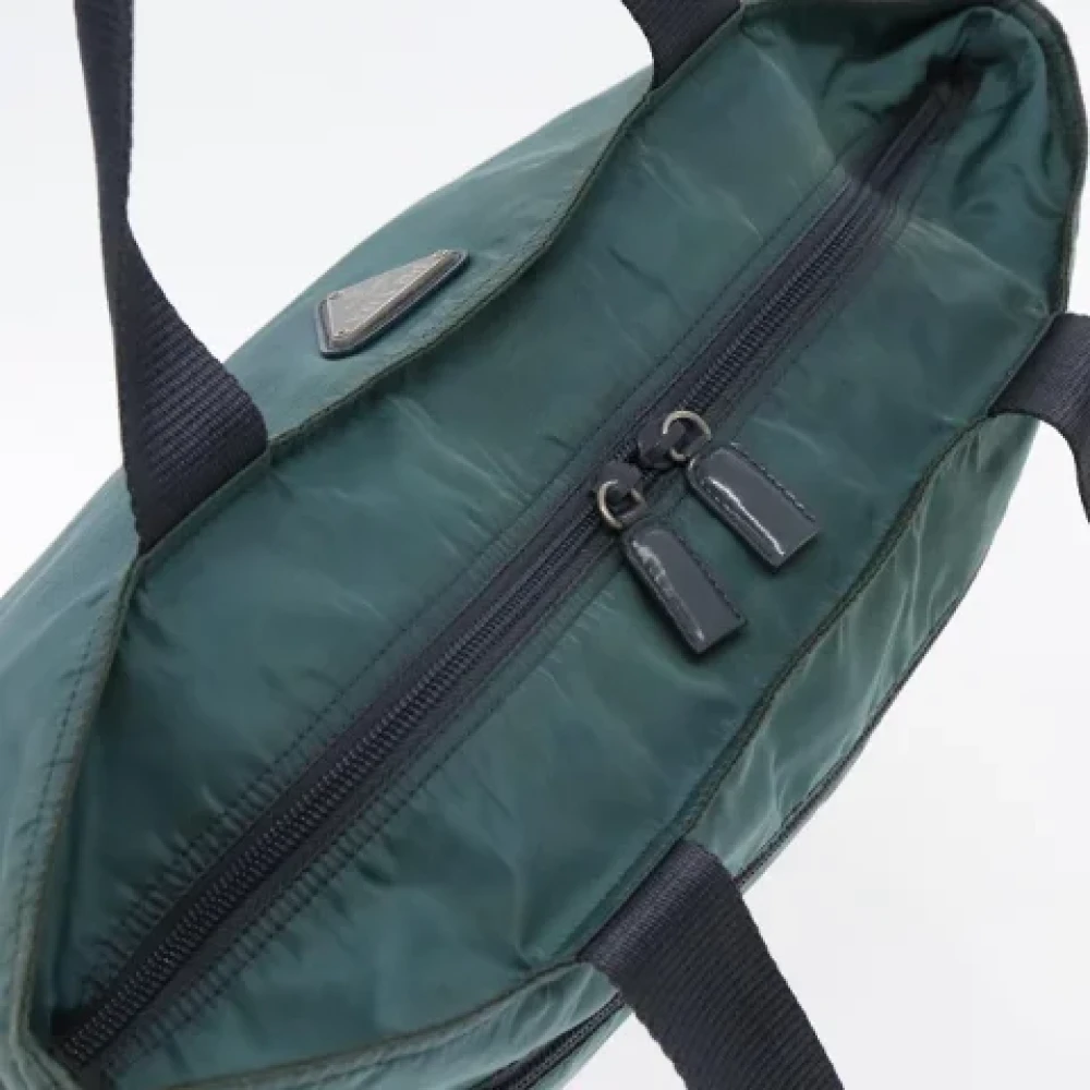 Prada Vintage Pre-owned Nylon prada-bags Blue Dames