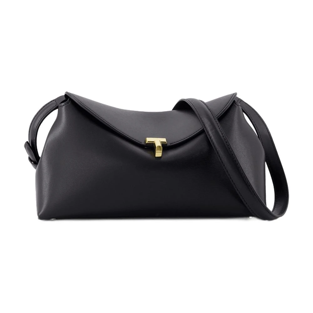 Totême Women's Black Cross Body Bags, One Size, T-Lock Clutch