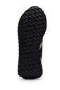baskets-en-cuir-noir-et-argent