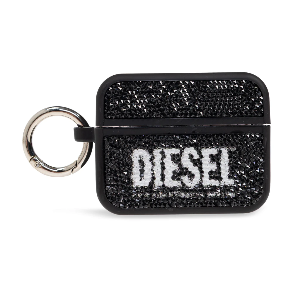 Diesel Oortelefoonhoes Swarovski Crystal Airpod Hoes Black Unisex