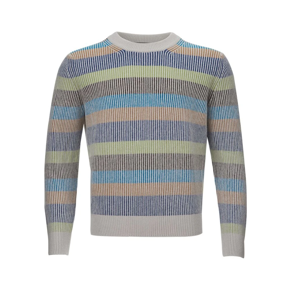 Gran Sasso Elegante Multicolor Kasjmier Trui Multicolor Heren