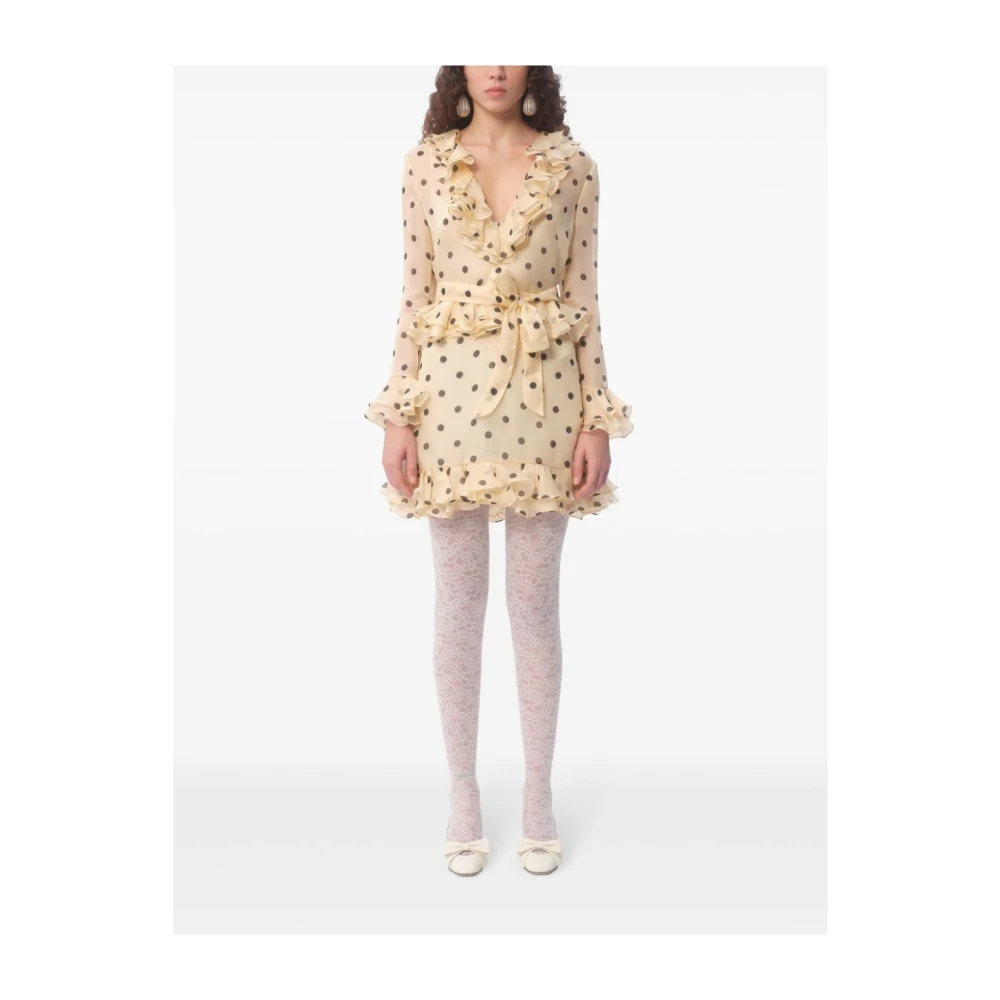 Valentino Garavani Stijlvolle Jurken Collectie Beige Dames
