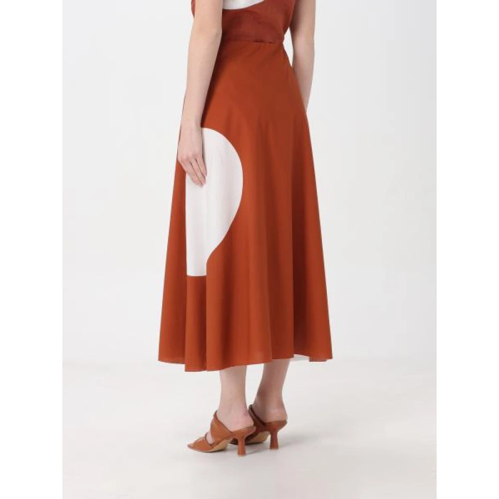 Liviana Conti Midi Skirts Orange Dames