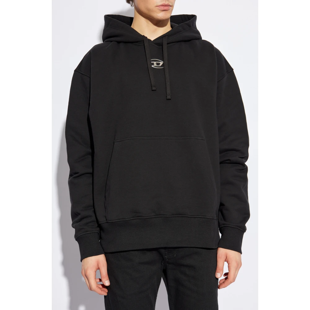 Diesel Sweatshirt S-Macs-Hood-Od Black Heren