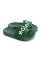 tongs-en-caoutchouc-vertes-avec-logo-blanc