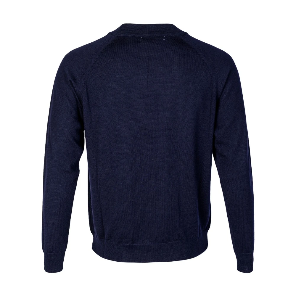 Mauro Grifoni Stijlvolle Ronde Hals Gebreide Kleding Blue Heren