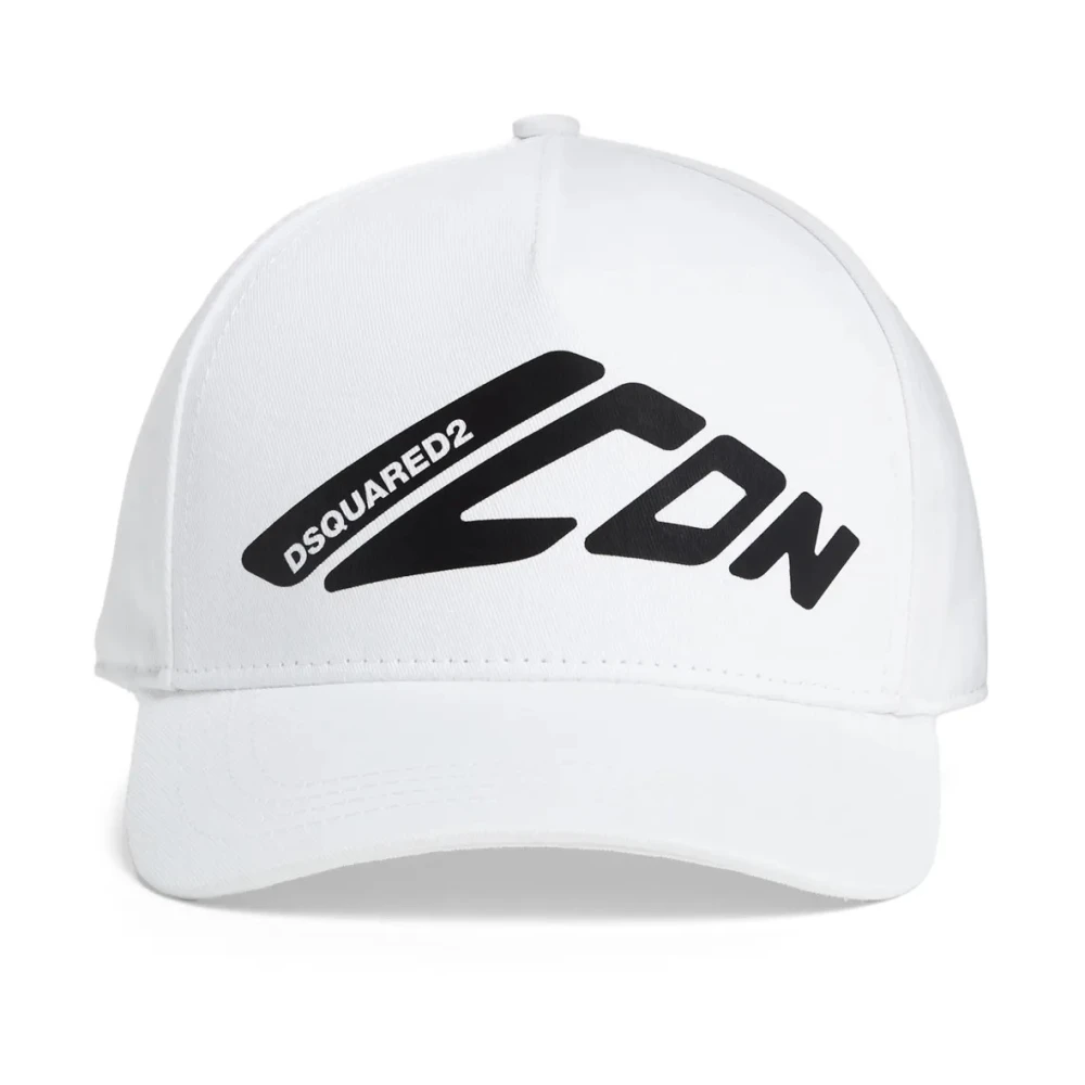 Dsquared2 Baseball Cap in Zwart White Heren