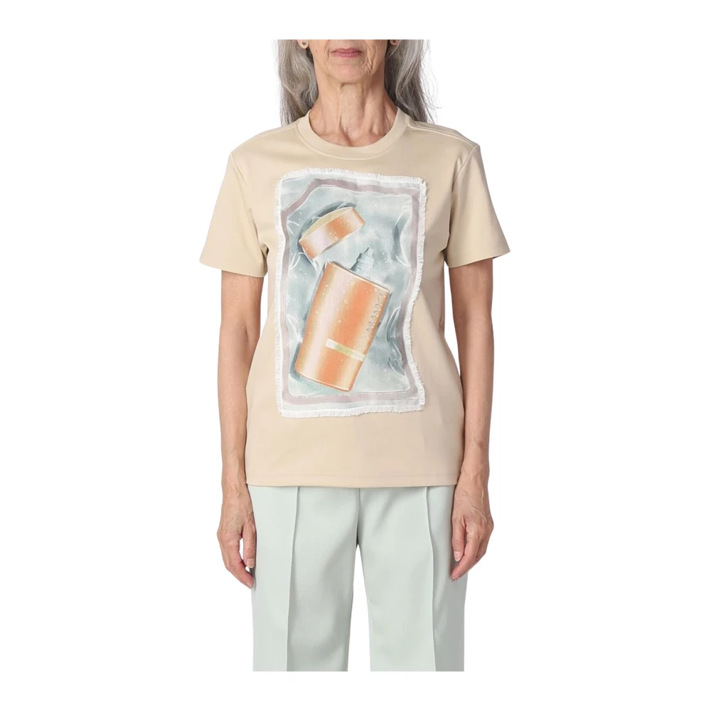 Lanvin - Tops > T-Shirts - Beige - Lanvin - Modalova