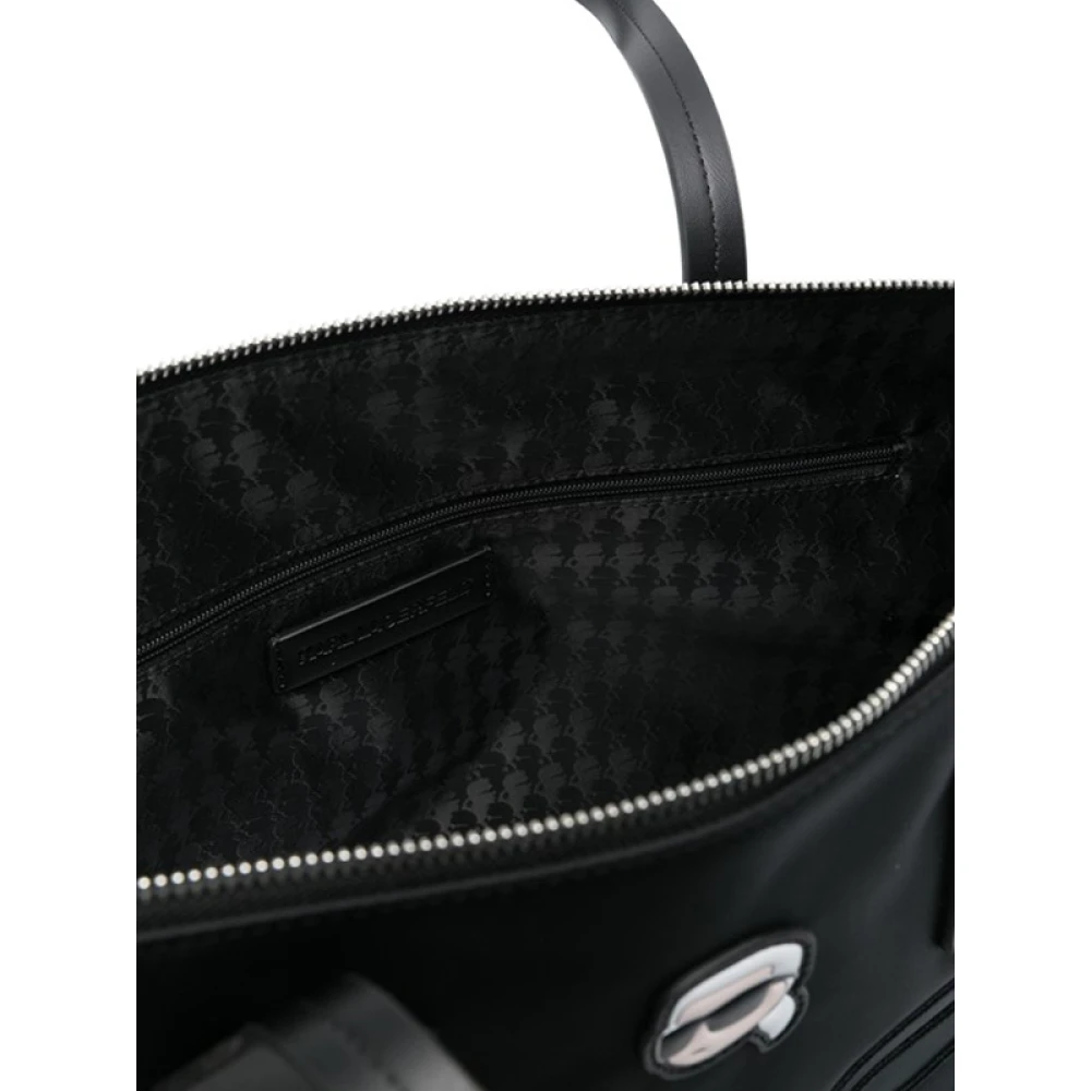 Karl Lagerfeld grote Ikon tote tas Black Dames