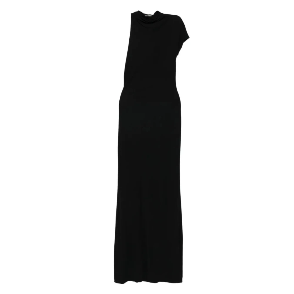 Tom Ford Women's Black Asymmetric Evening Dress