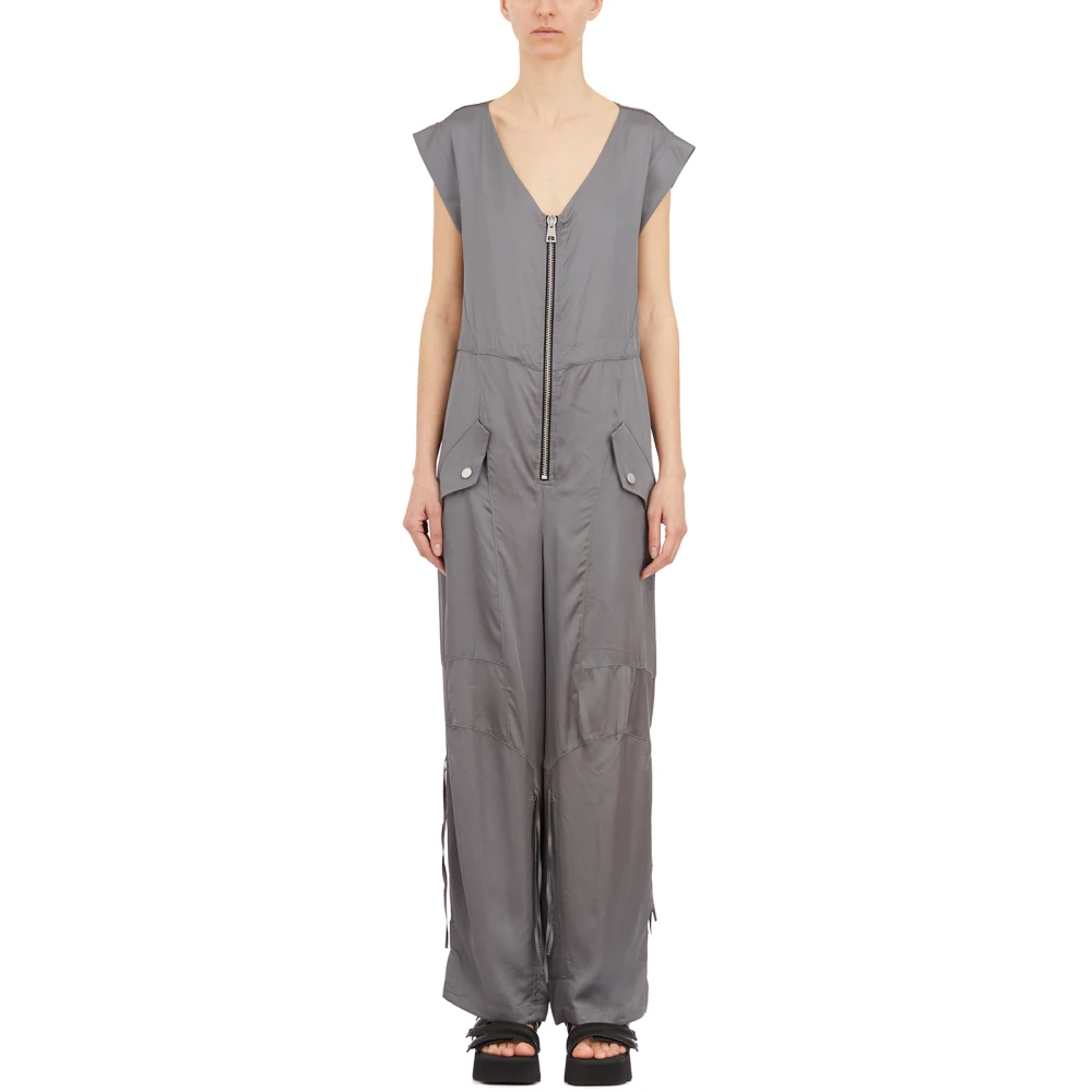 Andrea Ya aqov Viscose Jumpsuit Gray Dames