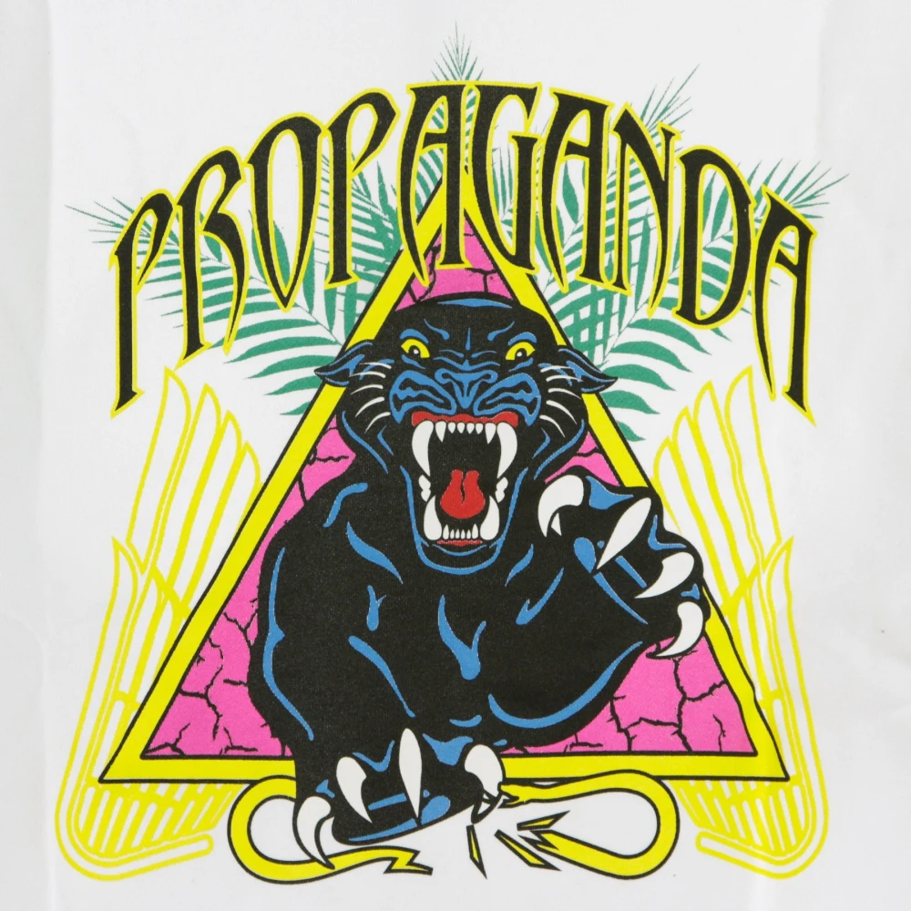 Propaganda Marmer Hoodie Wit White Heren