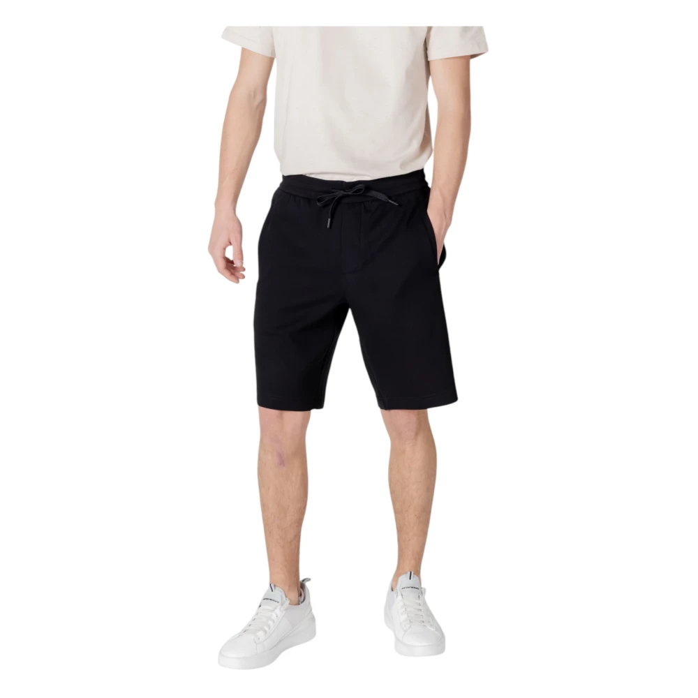 Armani Exchange Herren Schwarz Shorts, K, Lgröße: