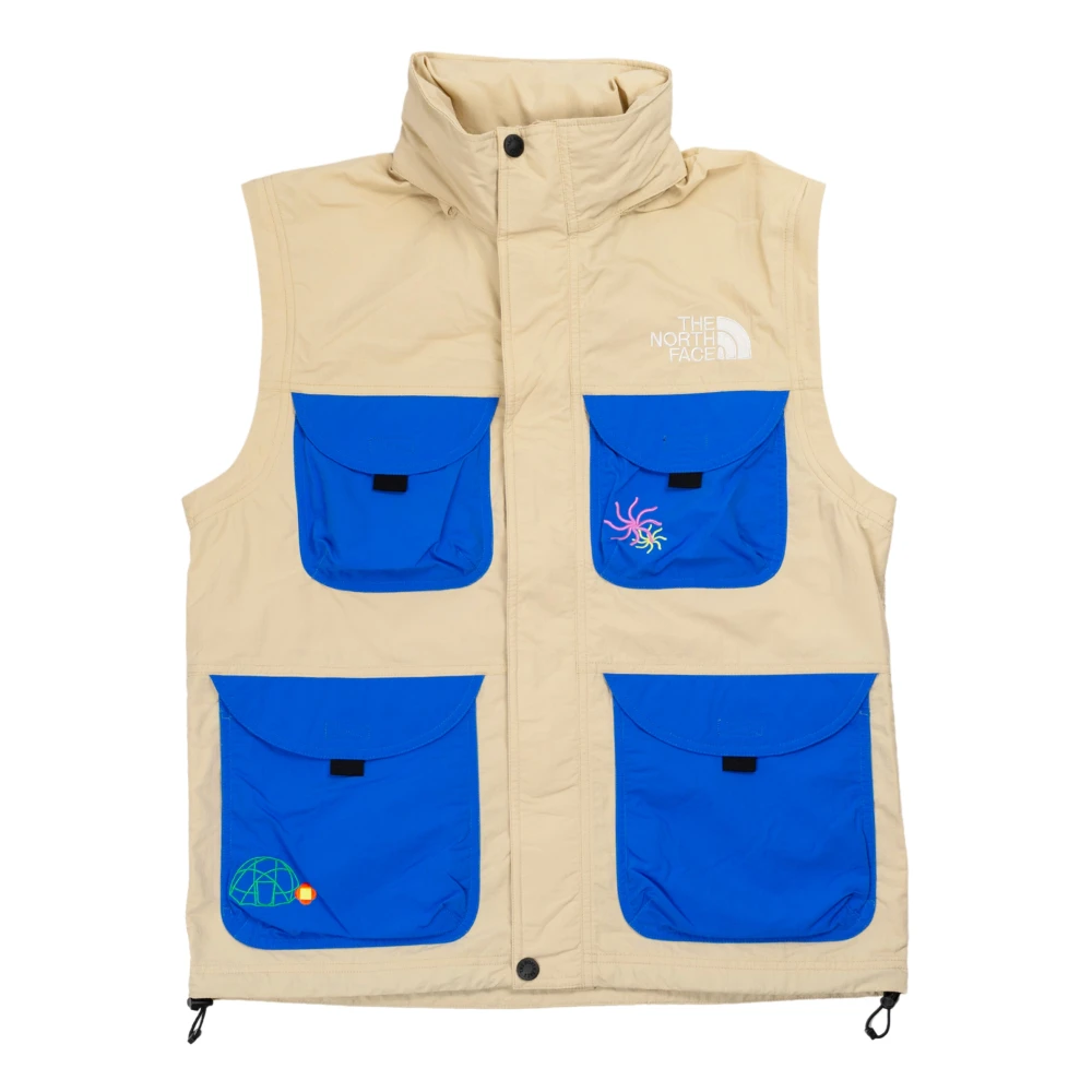 The North Face Omkeerbare jas met Yinka Ilori-kunstwerken Beige Heren