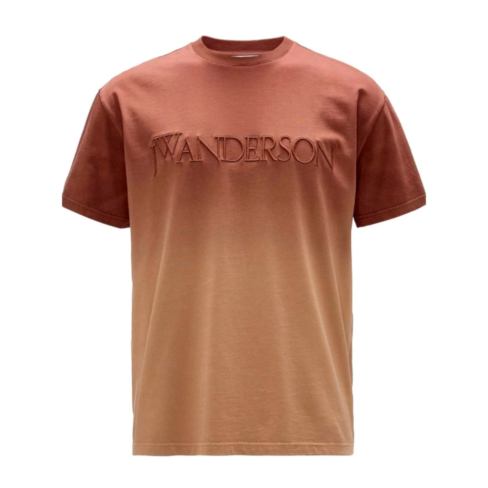 JW Anderson Bruine T-shirts en Polo's Katoen Model Brown Heren