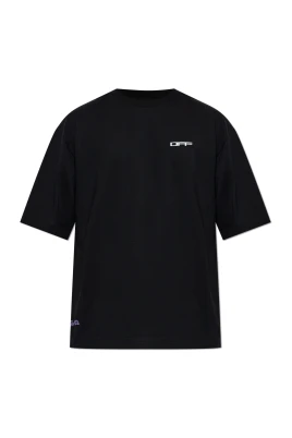 T-shirt med färgglatt tryckt logotyp