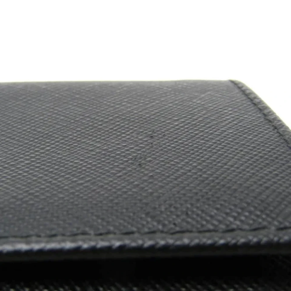 Prada Vintage Pre-owned Leather wallets Black Dames