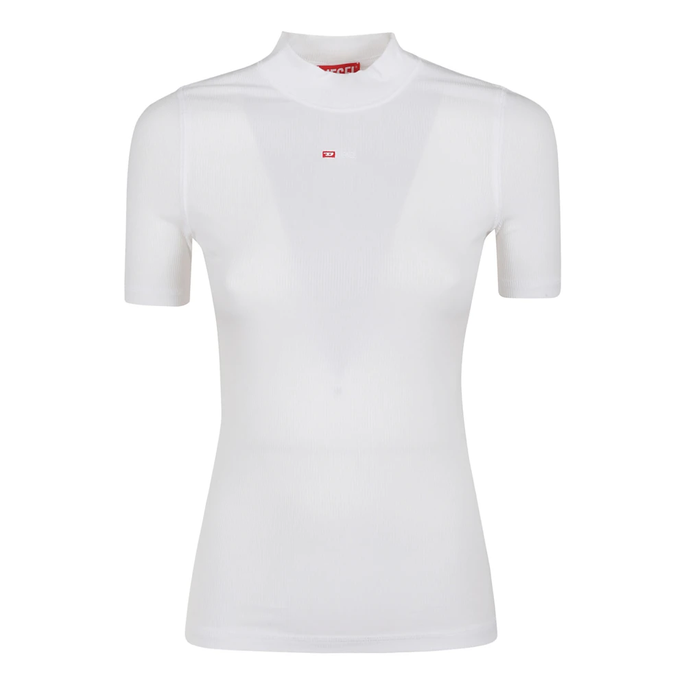 Diesel Stijlvolle Jersey Tops voor Vrouwen White Dames