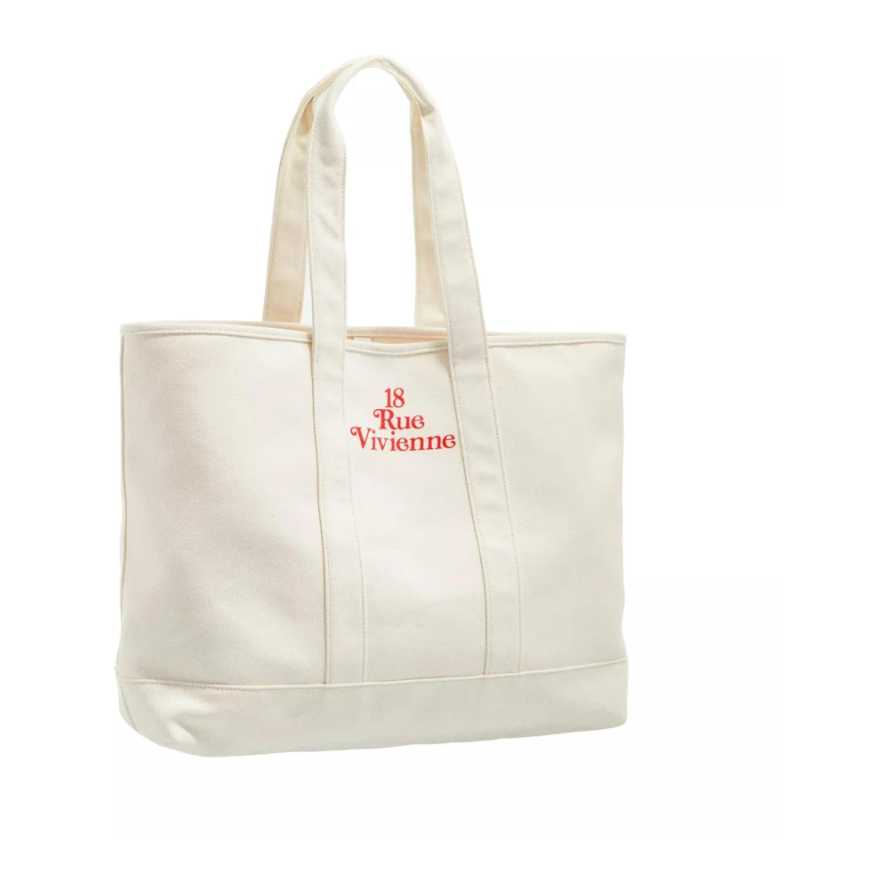 Kenzo Canvas Grote Tote Tas Ecru Beige Dames