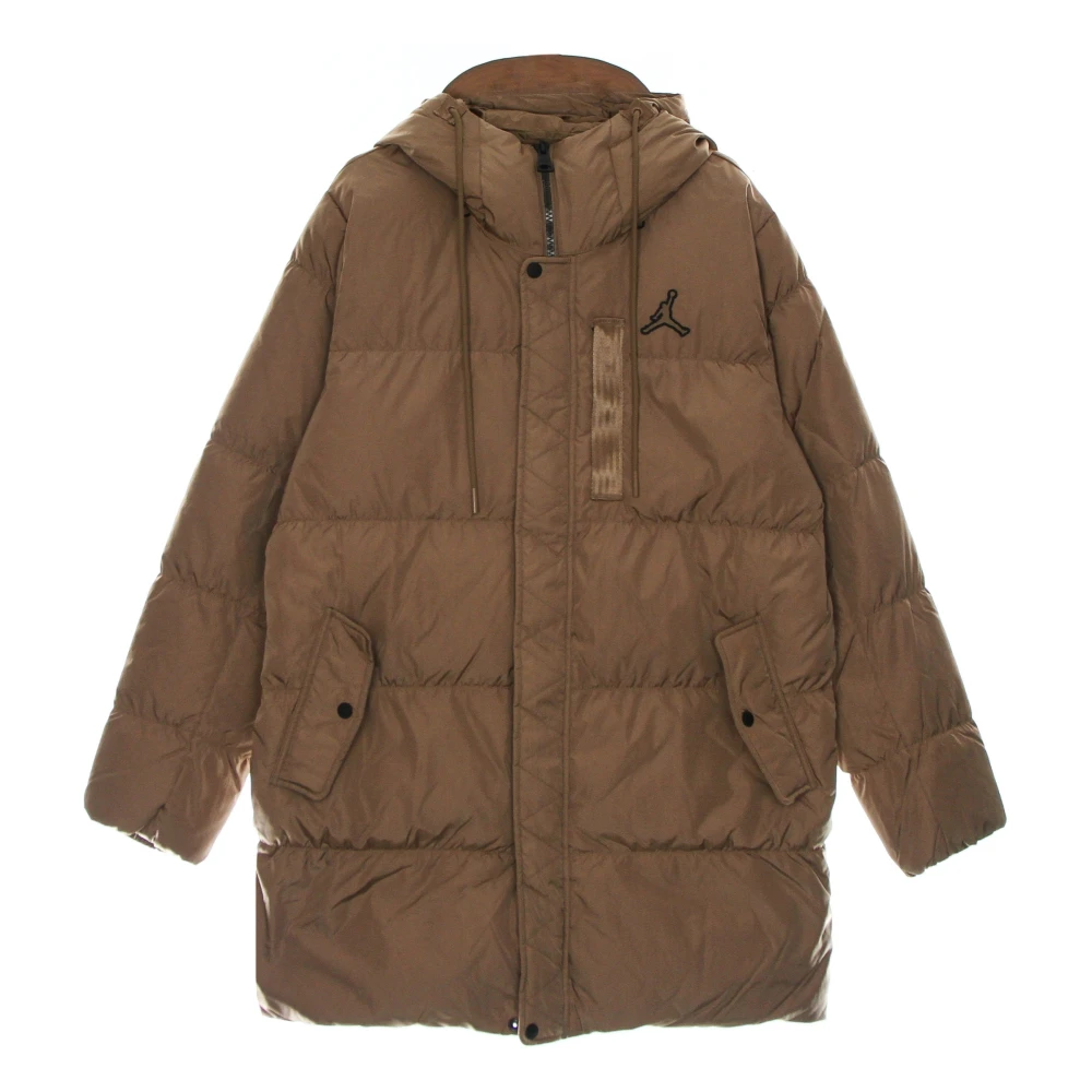 Jordan Bruine Dons Parka Jas Brown Heren