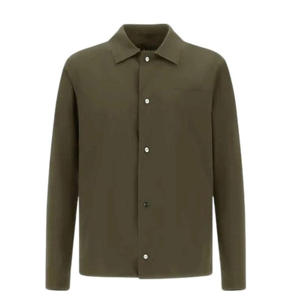 Herno Herr Grön Skjortor L, Gi000318u 12301Sz.7794 Skjorta