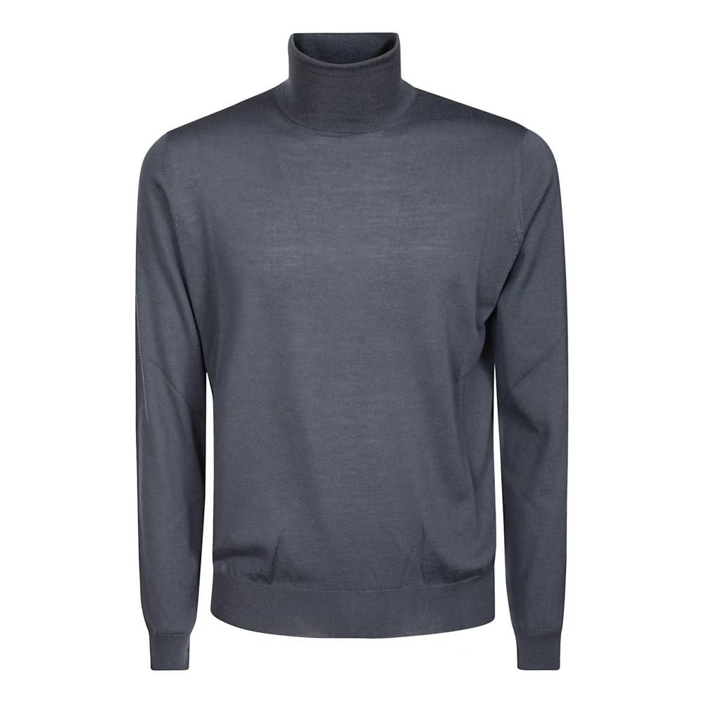 Hindustrie Grå Merino Turtleneck Tröja Gray, Herr