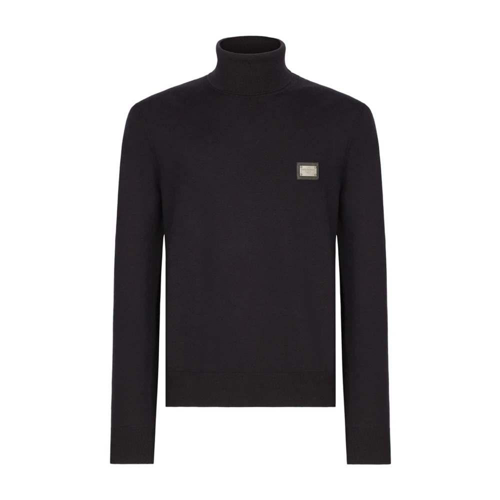 Dolce & Gabbana Men's Blue Stylish Jumper Gxo35tjcvc7b1622 - Turtlenecks - 2XL - Knitwear