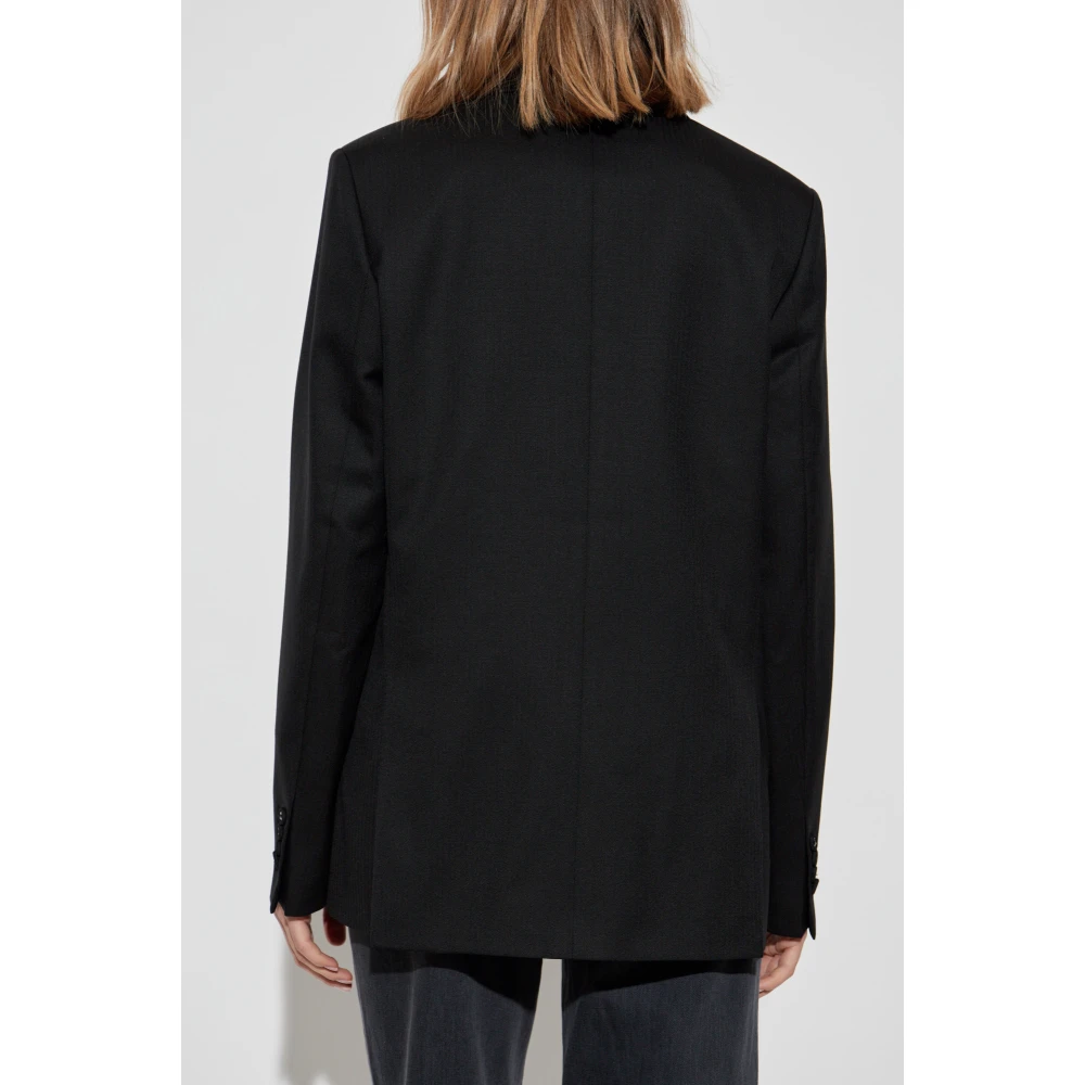 Officine Générale Double-breasted blazer Black Dames