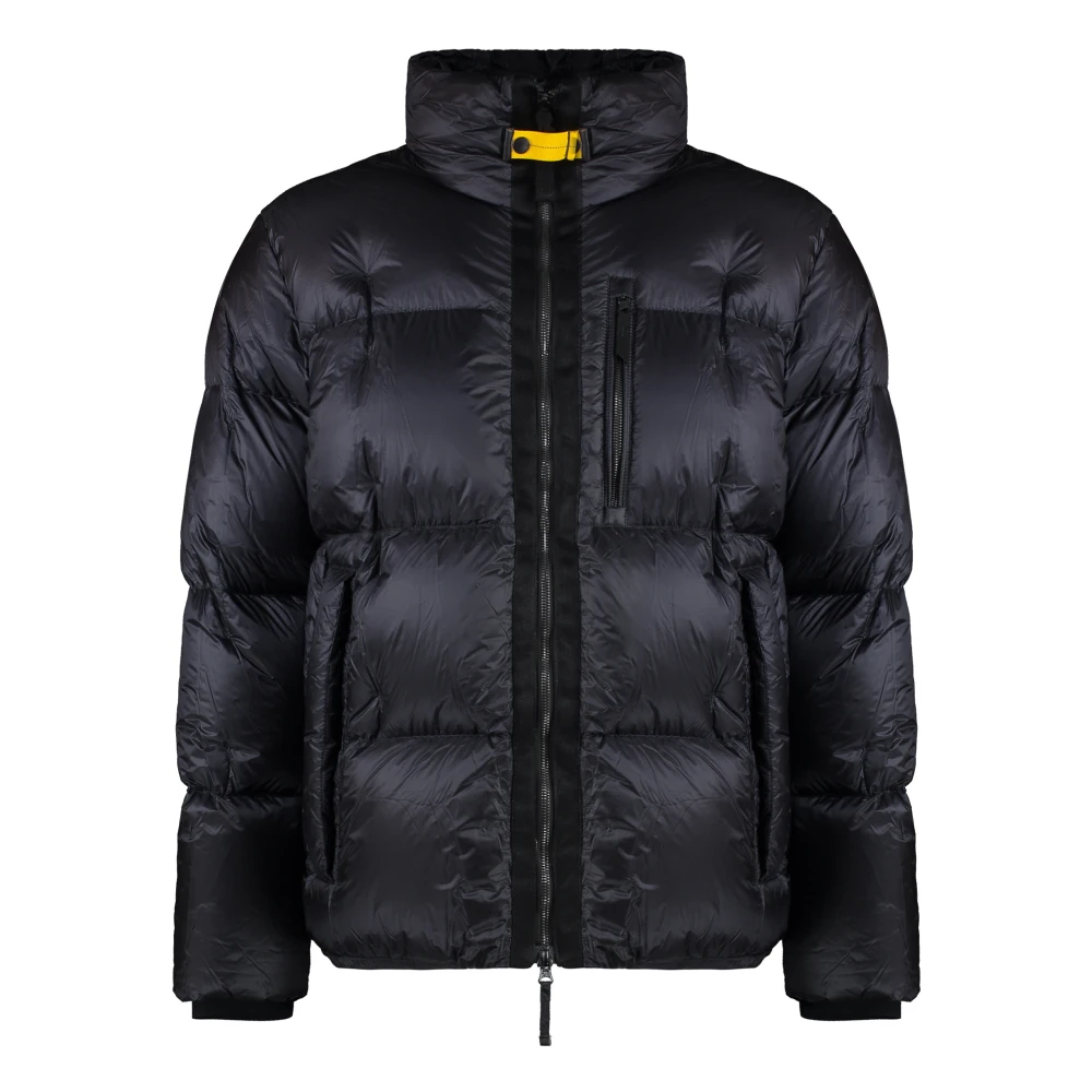 Parajumpers Kort dunjacka med logopatch Black, Herr