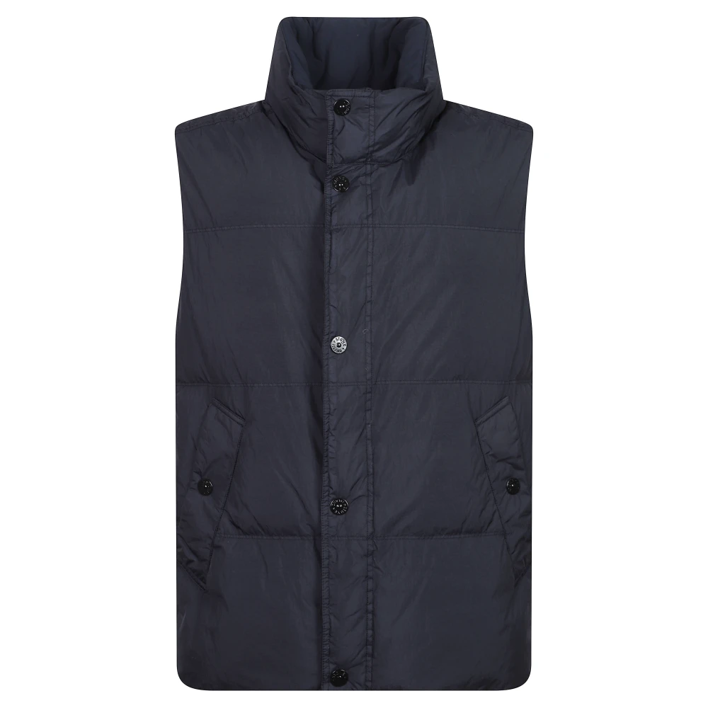 Stone Island , Waistcoats, Male, Black, Xl, Vest