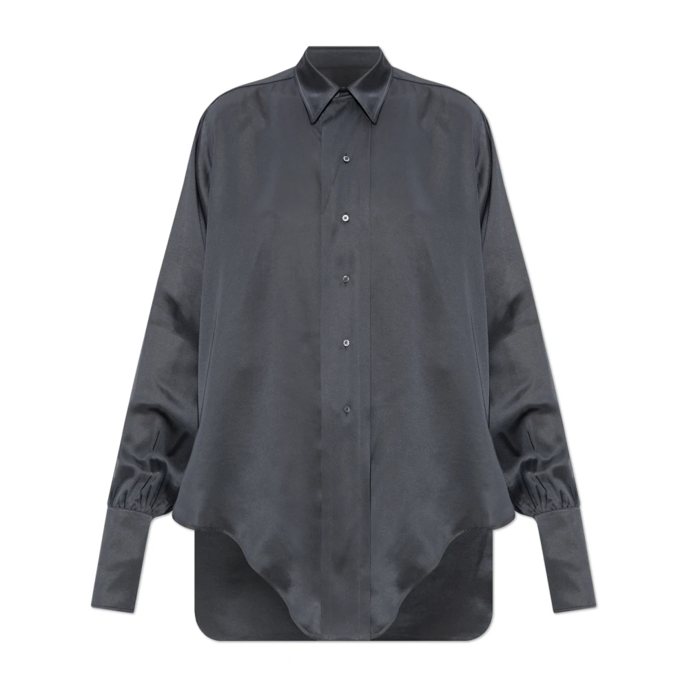 Maison Margiela Mujer Gris - Camisa De Satén - Blouses & Shirts - Xs
